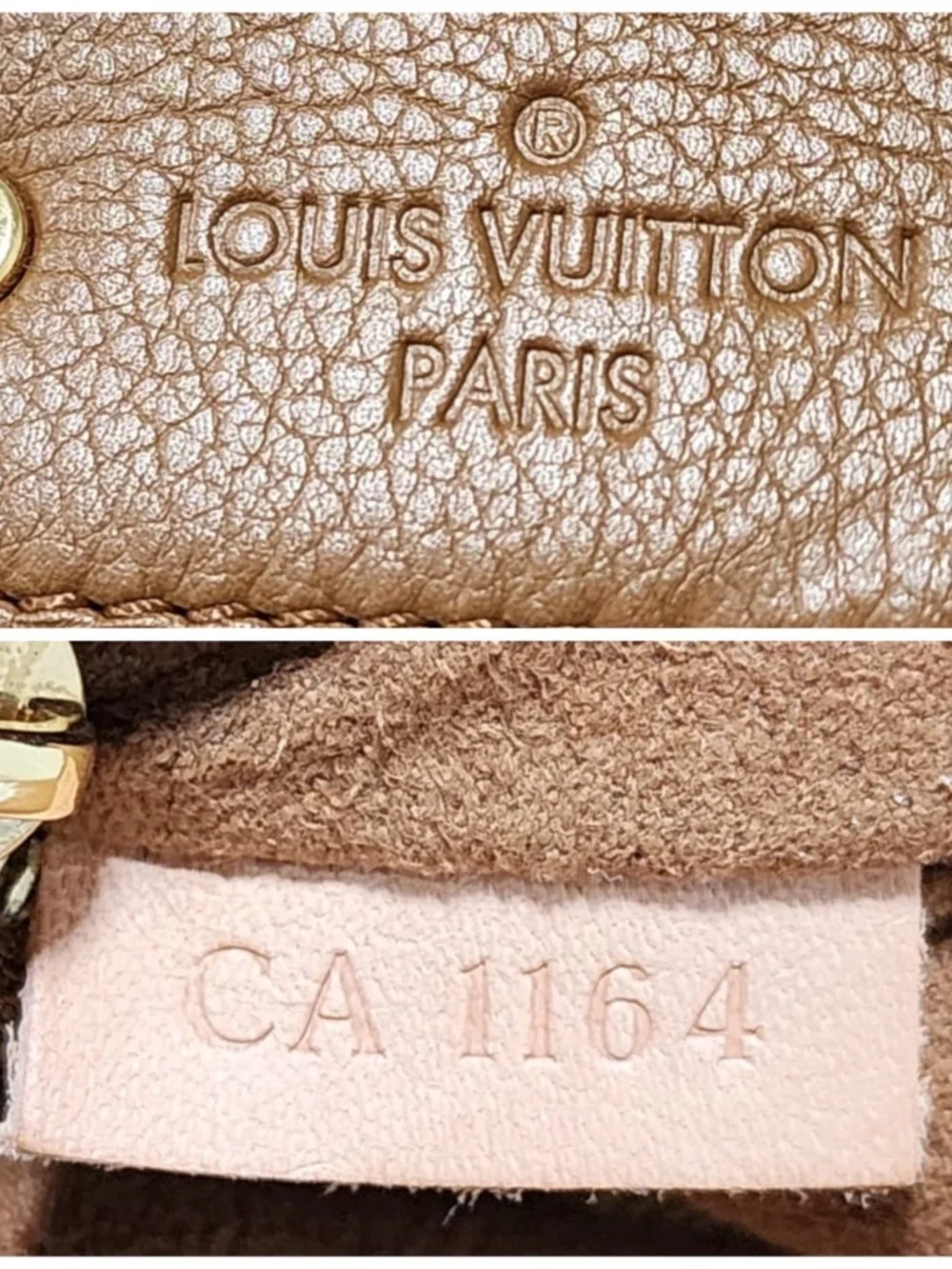 Authentic LOUIS VUITTON Havane Monogram Canvas Pallas Shoulder Bag Brown